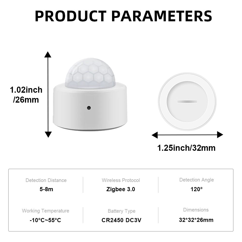 Tuya ZigBee Light Sensor Lumin - Smart Home Villa ulasan dan harga