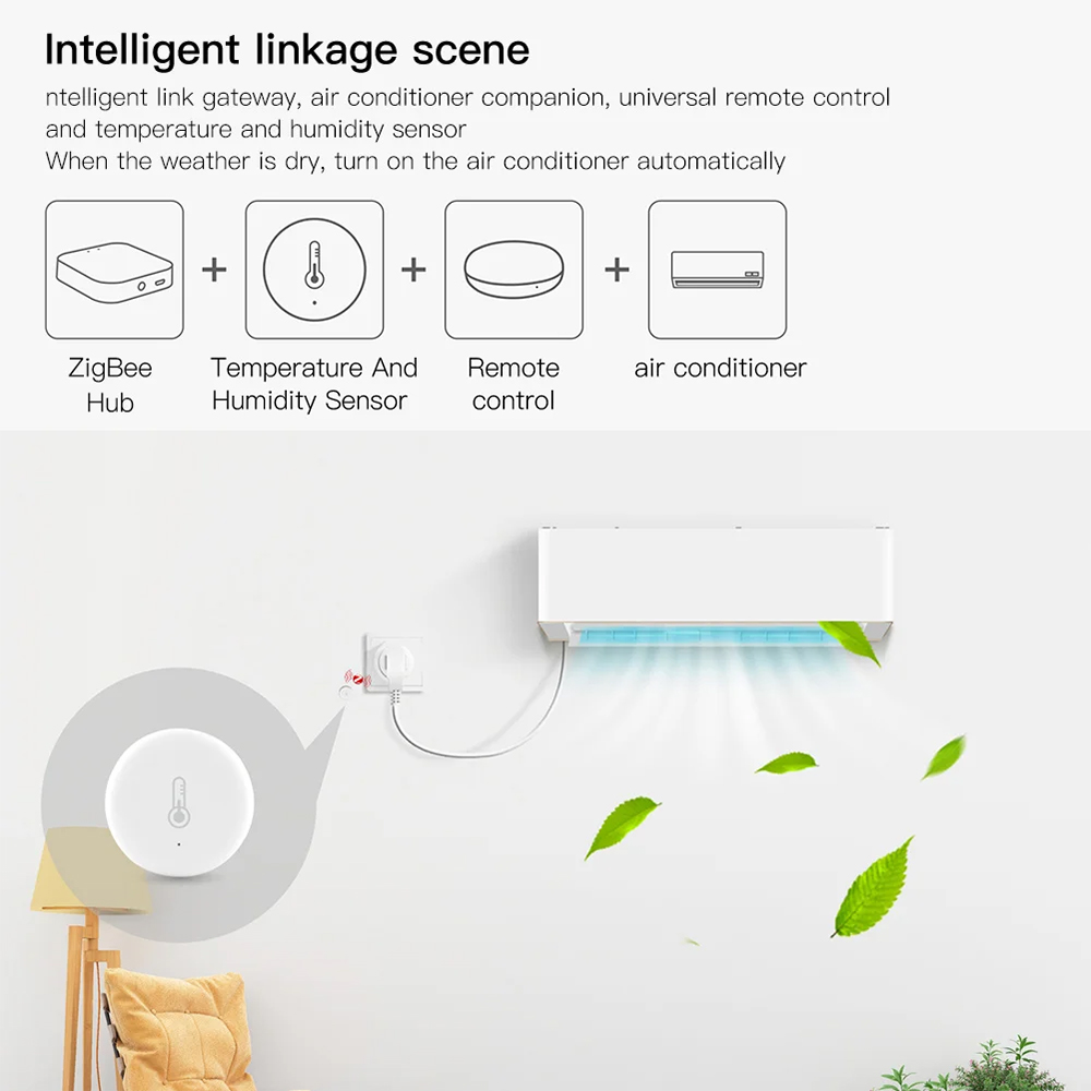 Tuya Smart Zigbee Temperature  - Smart Home Villa ulasan dan harga
