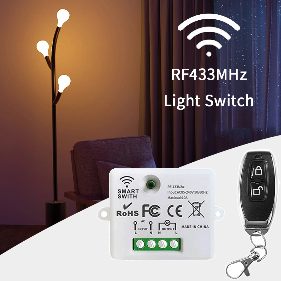 RF 433MHz Wireless Remote Cont - Smart Home Matter ulasan dan harga