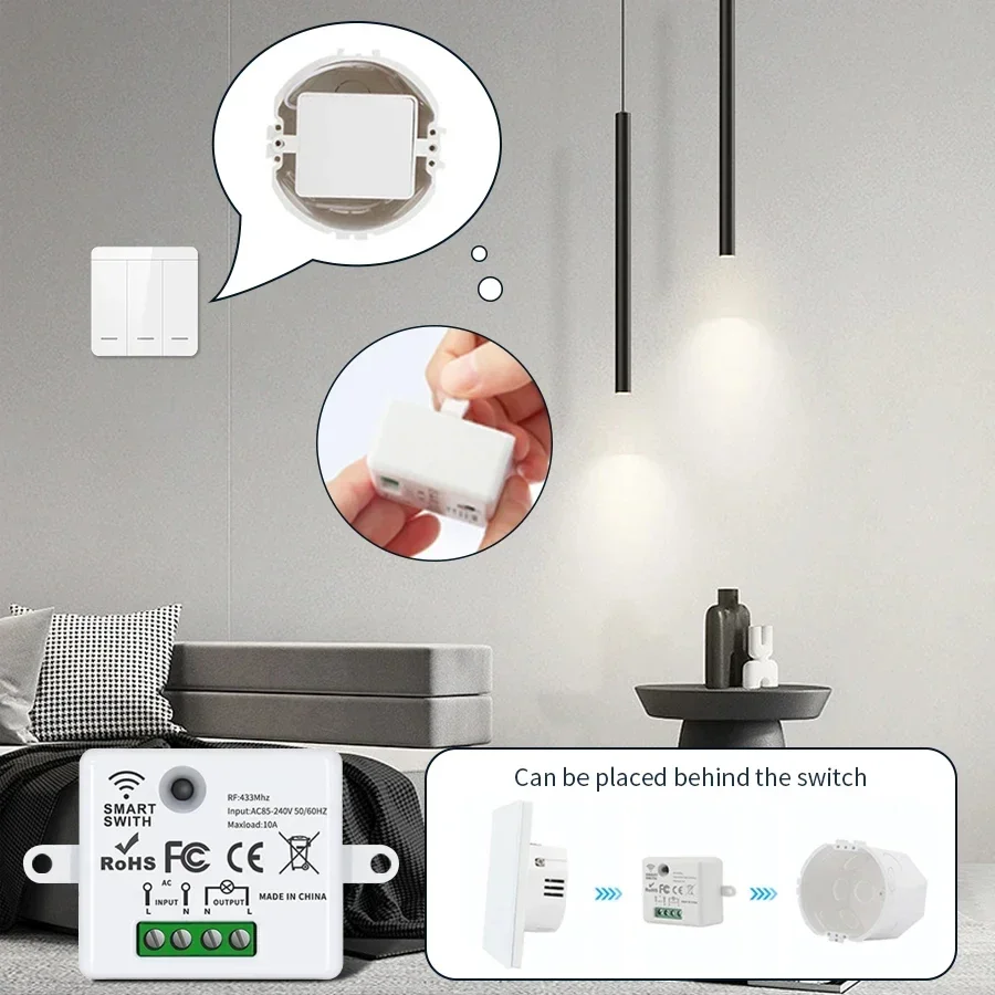 RF 433MHz Wireless Remote Cont - Smart Home Matter ulasan dan harga