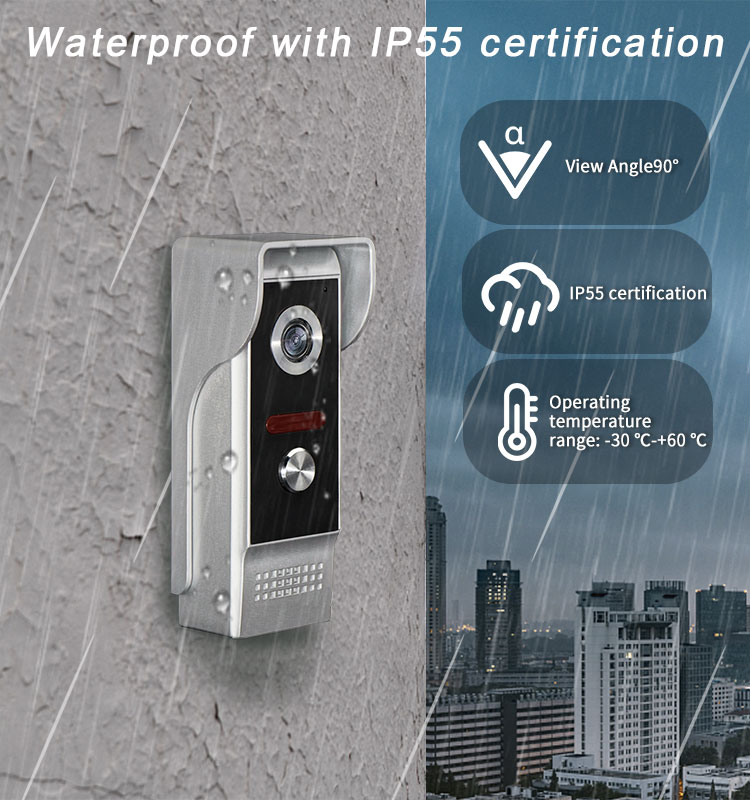 9Inch HD Screen Tuya APP Wired - Wifi Doorbell Camera ulasan dan harga