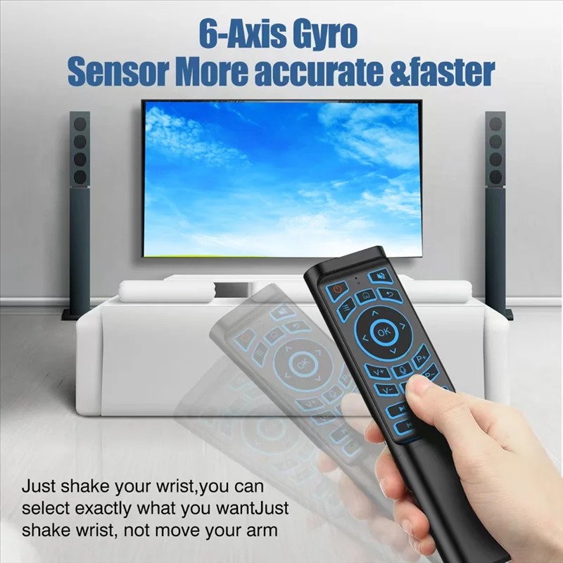 Air Mouse Remote Control Gyros - Smart Home Keyboard ulasan dan harga
