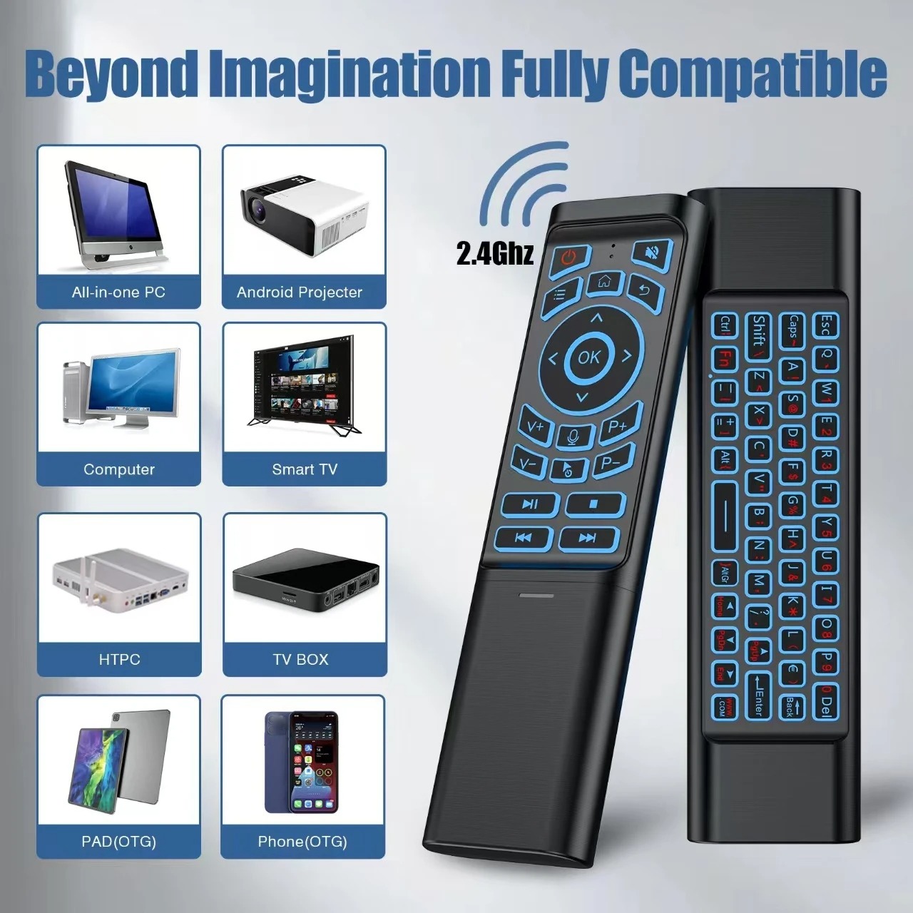 Air Mouse Remote Control Gyros - Smart Home Keyboard ulasan dan harga