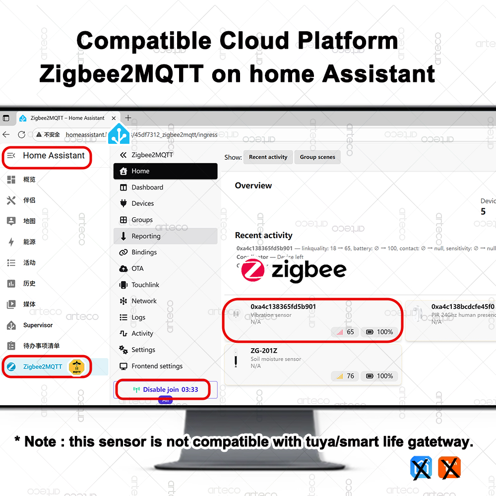 Smart ZigBee 3.0 Vibration Sen - Smart Home Tools ulasan dan harga