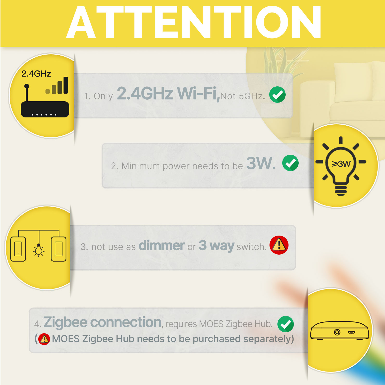 MOES US Standard Zigbee Smart  - Smart Home Matter ulasan dan harga
