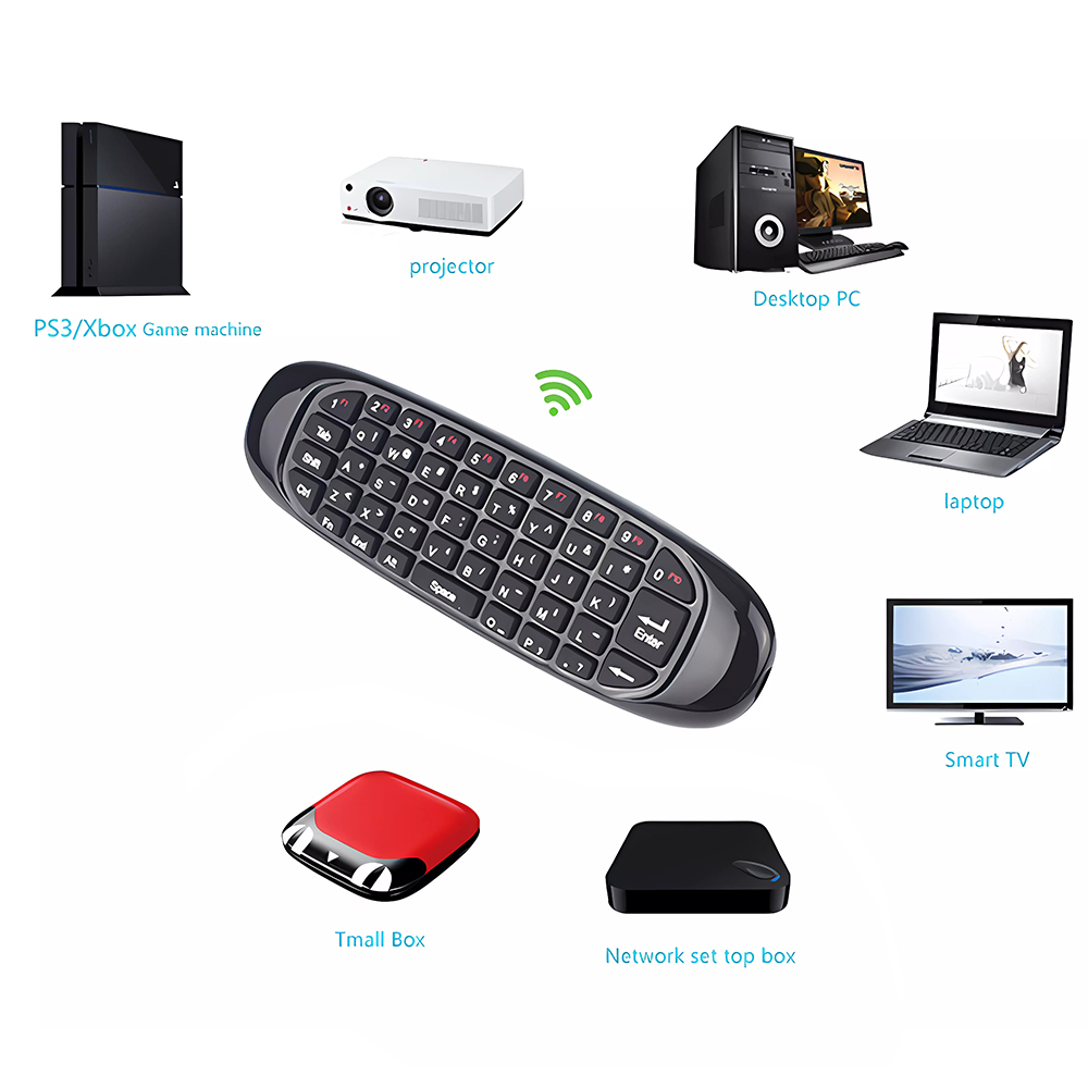 C120 Fly Air Mouse Wireless Ke - Smart Home Keyboard ulasan dan harga