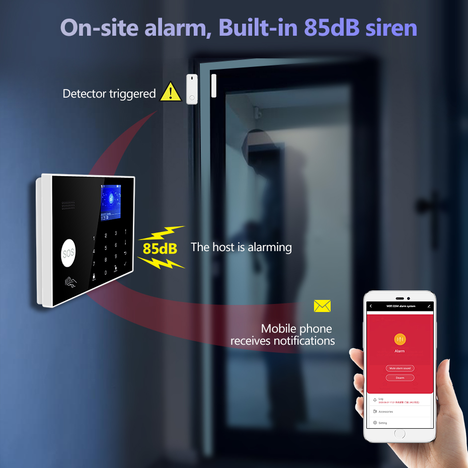 KERUI WiFi+4G Home Alarm with  - Smart Home Keyboard ulasan dan harga
