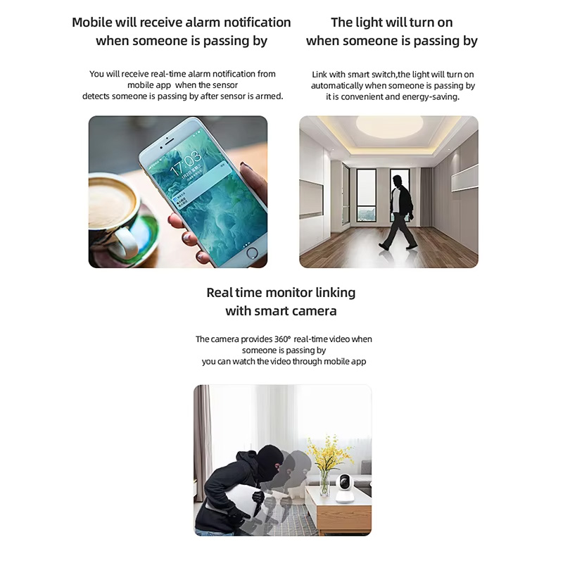 Smart PIR Motion Sensor WiFi Z - Smart Home Villa ulasan dan harga