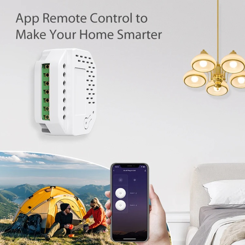 Matter Light Switch Module 2Ga - Smart Home Matter ulasan dan harga