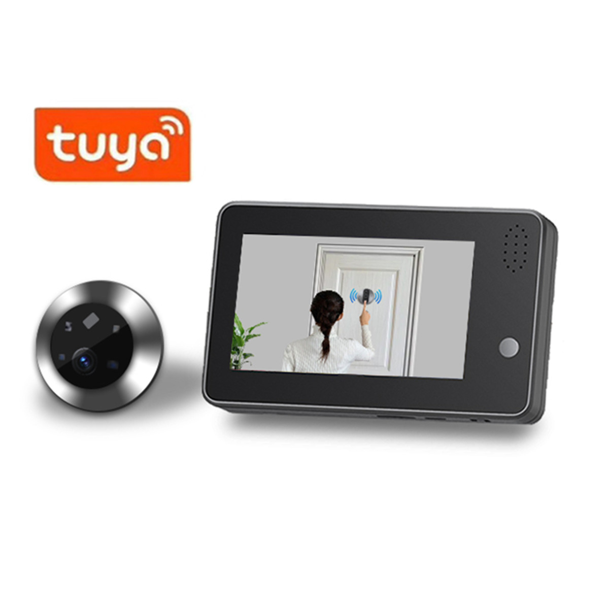 4.3inch Tuya Smartlife WiFi Do - Wifi Doorbell Camera ulasan dan harga