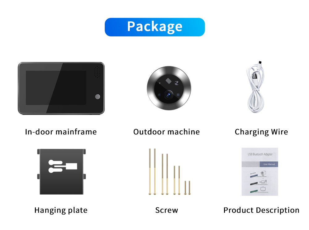 4.3inch Tuya Smartlife WiFi Do - Wifi Doorbell Camera ulasan dan harga