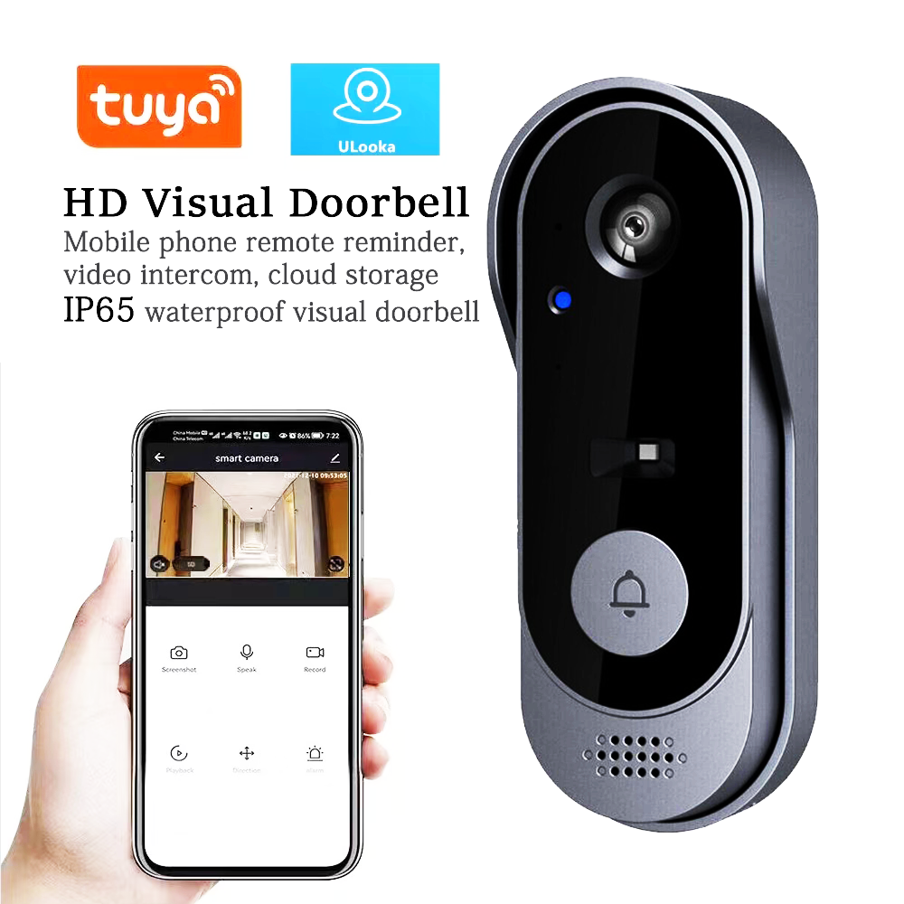 2MP 1080P Tuya APP  Low Comsun - Wifi Doorbell Camera ulasan dan harga