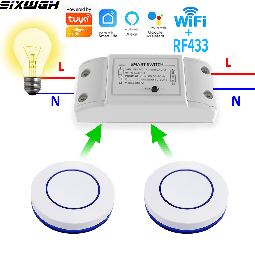 16A WiFi Tuya Smart Switch Wir - Smart Home Matter ulasan dan harga
