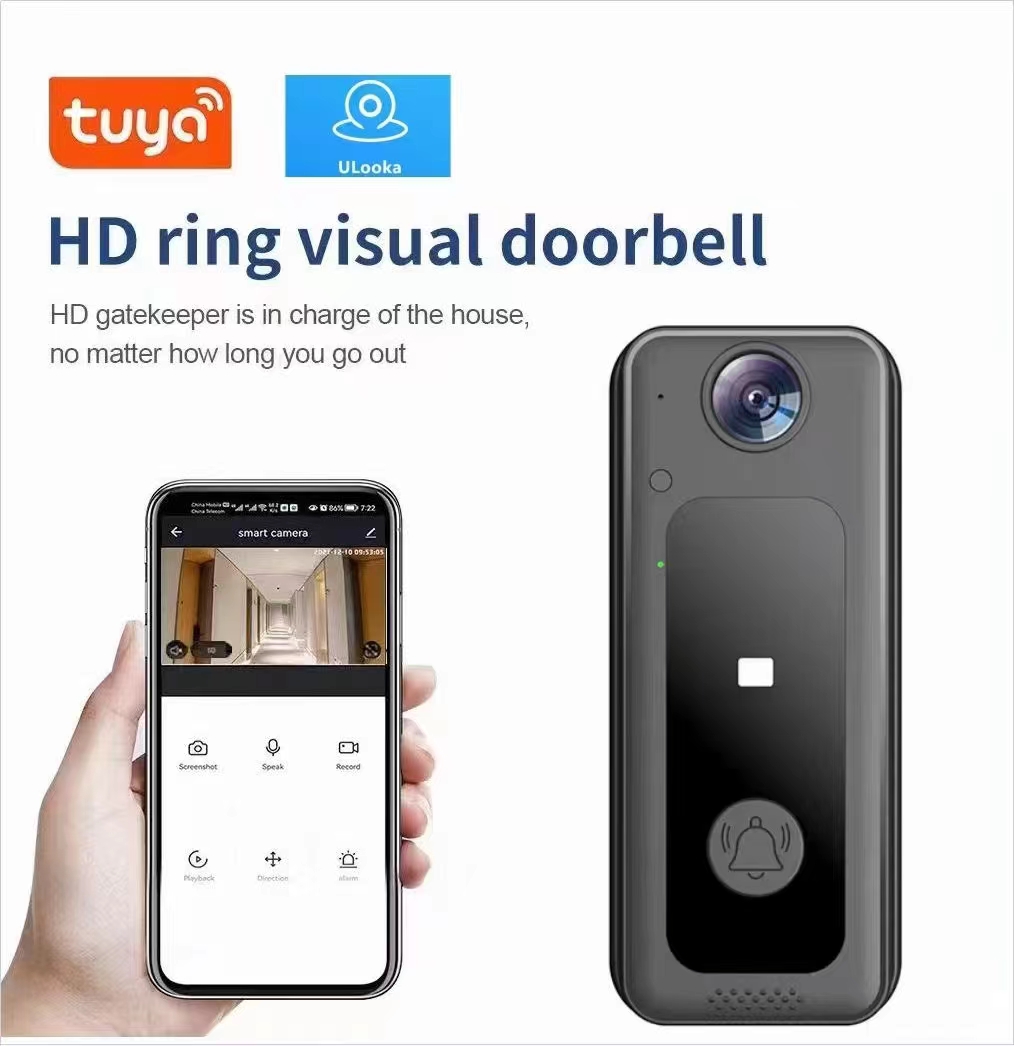 720P Tuya APP Wireless WIFI IP - Wifi Doorbell Camera ulasan dan harga