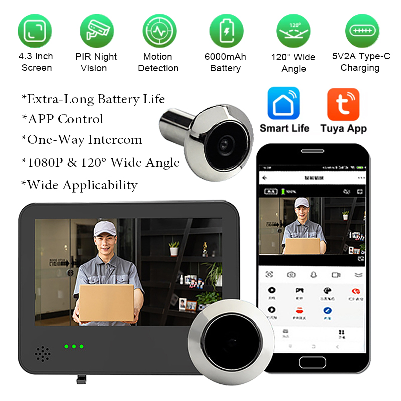 Tuya Smart WIFI Video Doorbell - Wifi Doorbell Camera ulasan dan harga
