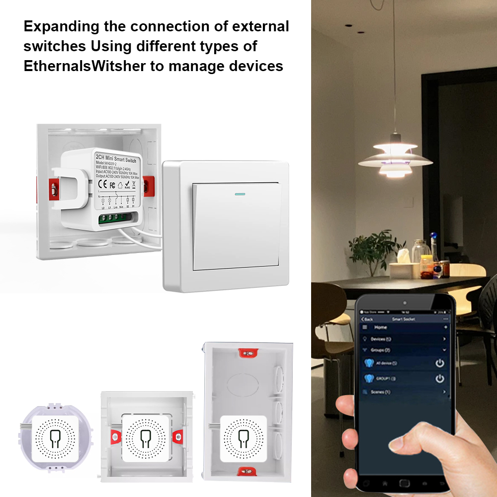 2 Way Tuya Smart Switch 2Gang  - Smart Home Matter ulasan dan harga