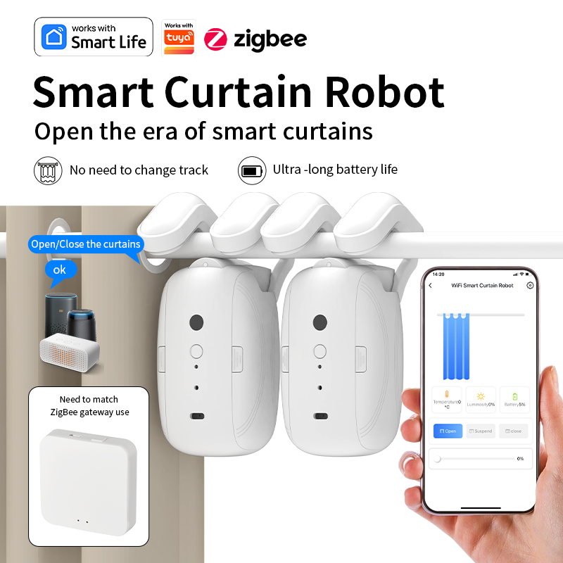 Zigbee Smart Curtain Driver Ro - Smart Home Matter ulasan dan harga
